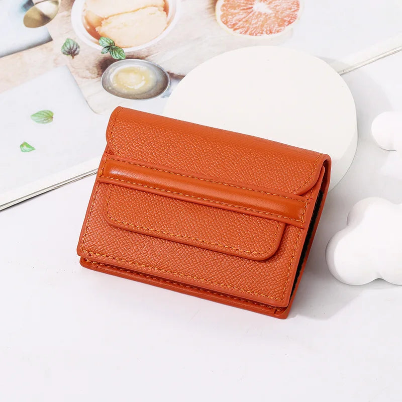 Porte-cartes rfid compact en cuir pu avec multi-emplacements et design classique — photo 11