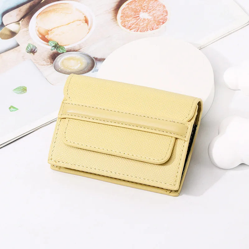 Porte-cartes rfid compact en cuir pu avec multi-emplacements et design classique — photo 12