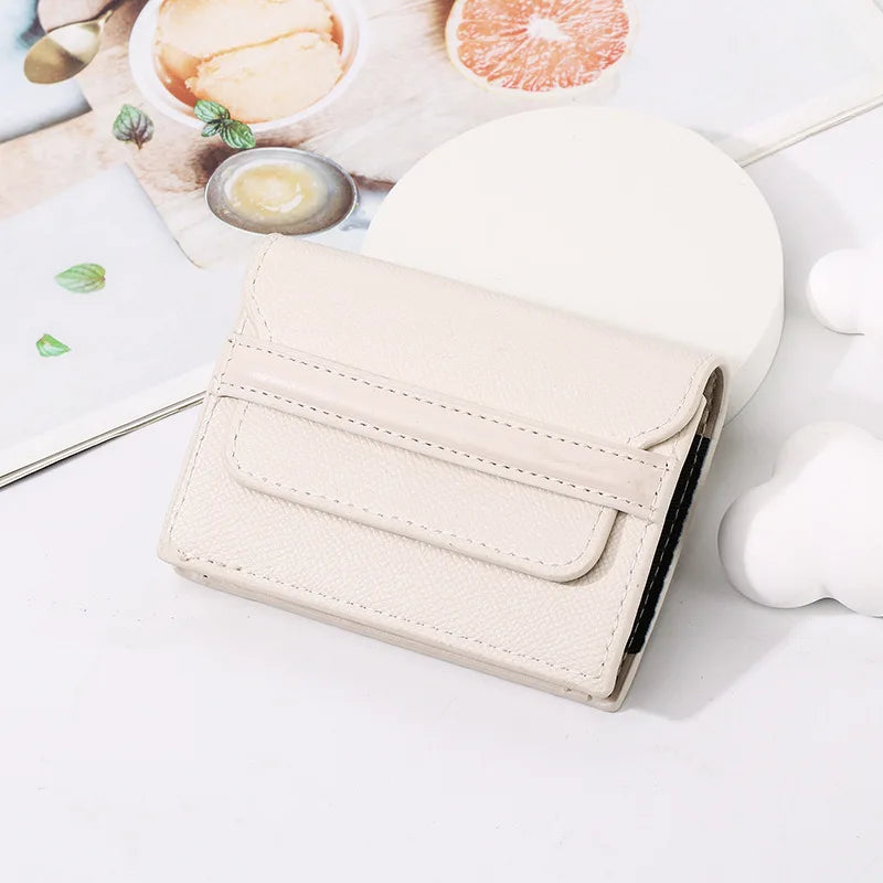 Porte-cartes rfid compact en cuir pu avec multi-emplacements et design classique — photo 14