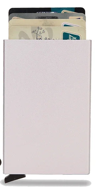 Porte-cartes RFID en métal ultra fin avec système pop-up portefeuille minimaliste — photo 12