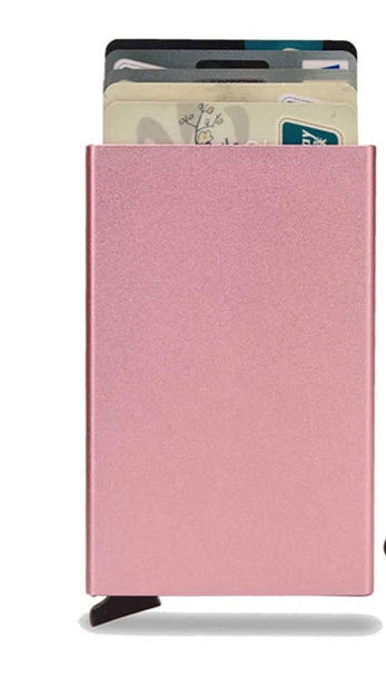 Porte-cartes RFID en métal ultra fin avec système pop-up portefeuille minimaliste — photo 8