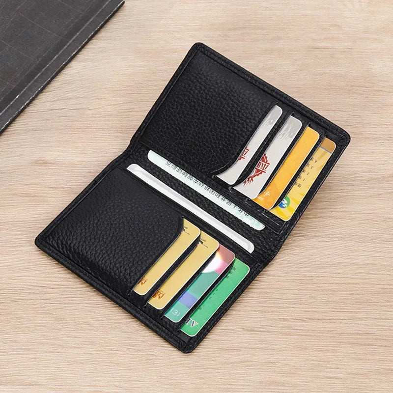 Porte-Cartes Multi-Emplacements  - Cuir Véritable & Protection RFID — photo 3