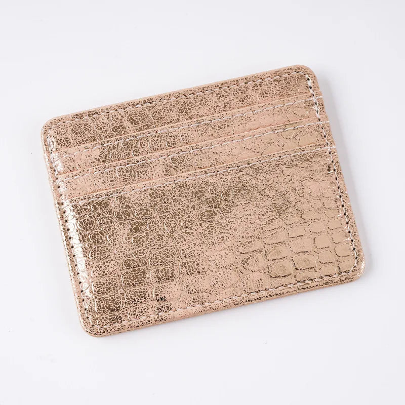 Porte-cartes ultra-fin en simili cuir pour cartes bancaires et cartes d’identité unisexe — photo 1