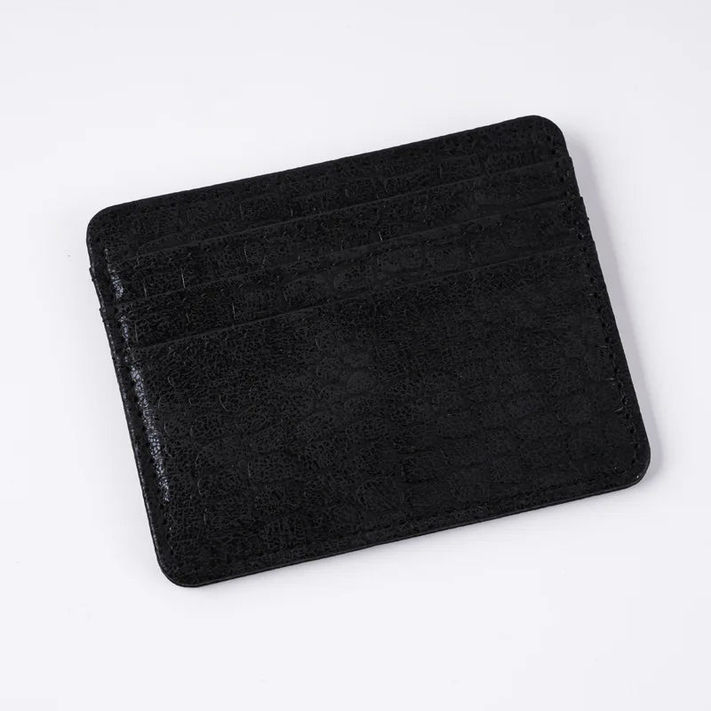 Porte-cartes ultra-fin en simili cuir pour cartes bancaires et cartes d’identité unisexe — photo 5