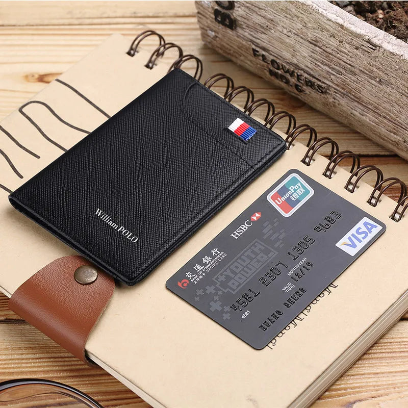 Porte-Cartes Vertical  - Ultra-Mince & Cuir de Vachette Premium — photo 2