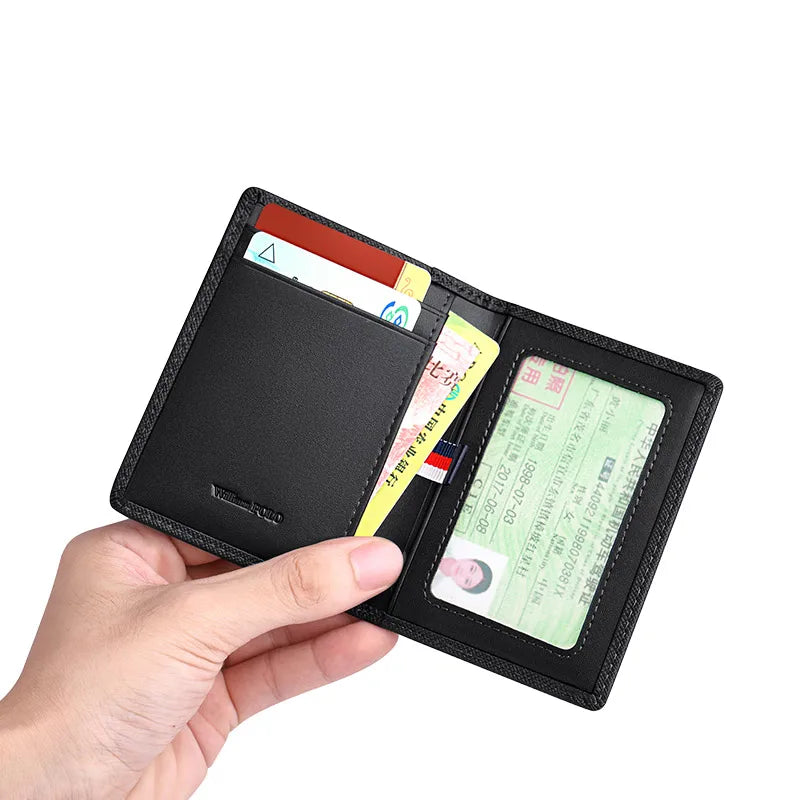 Porte-Cartes Vertical  - Ultra-Mince & Cuir de Vachette Premium — photo 5 Image