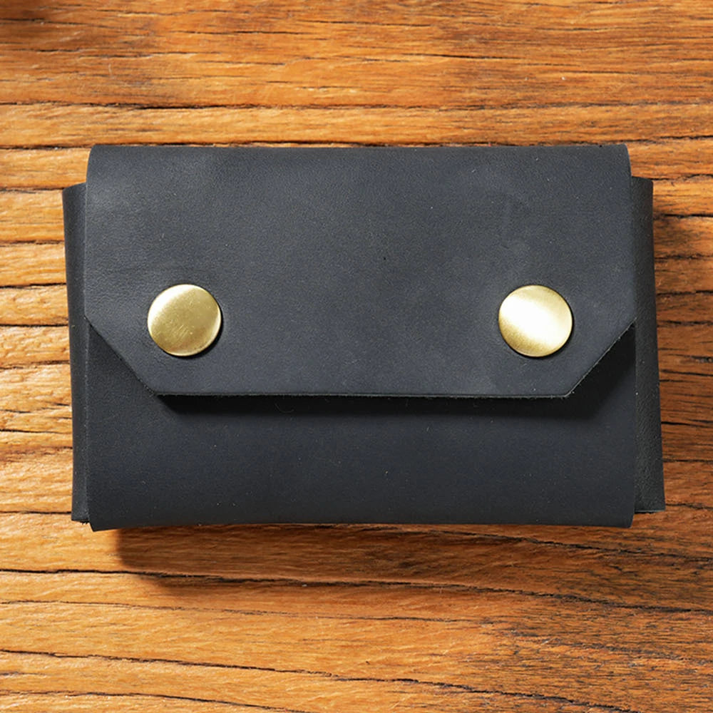Porte-Cartes Vintage en Cuir Véritable - Organiseur Compact & Multifonction — photo 8