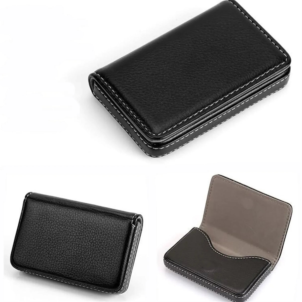 Porte-cartes de visite en cuir PU avec fermeture magnétique élégant — photo 11