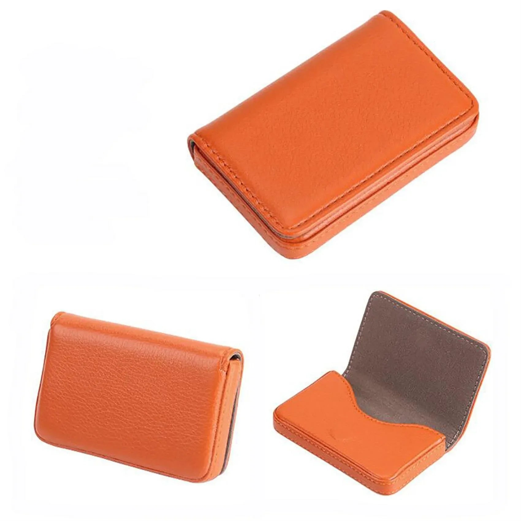 Porte-cartes de visite en cuir PU avec fermeture magnétique élégant — photo 7 Image