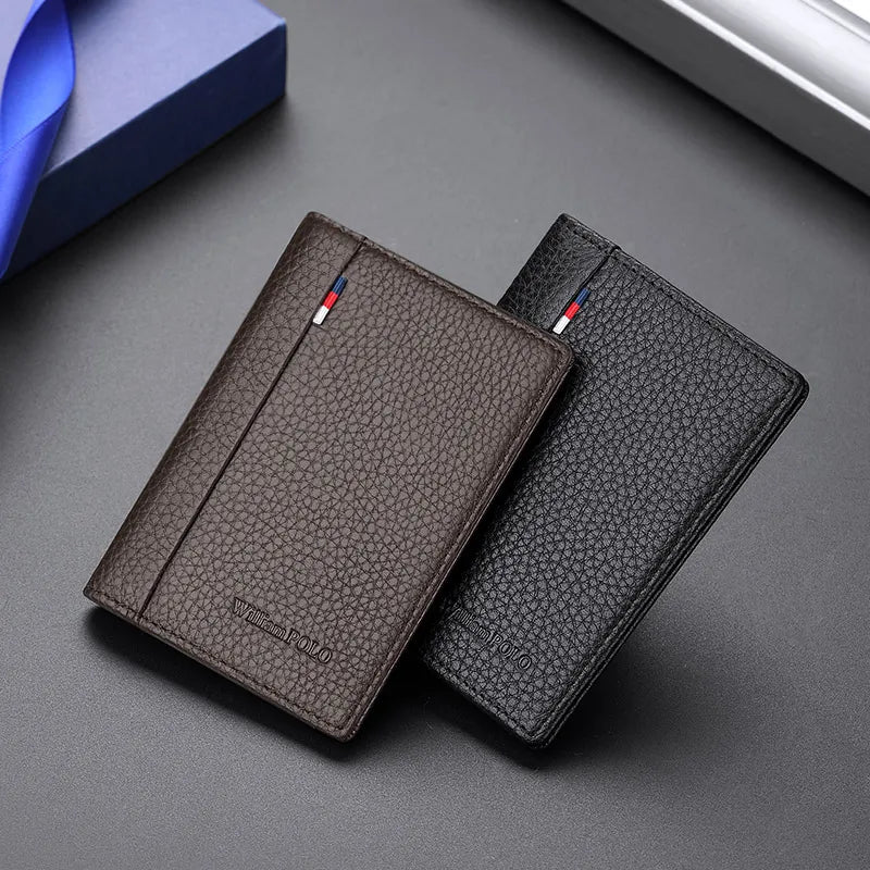 Porte-Cartes en Cuir Véritable - Ultra-Mince & Design Minimaliste — photo 1