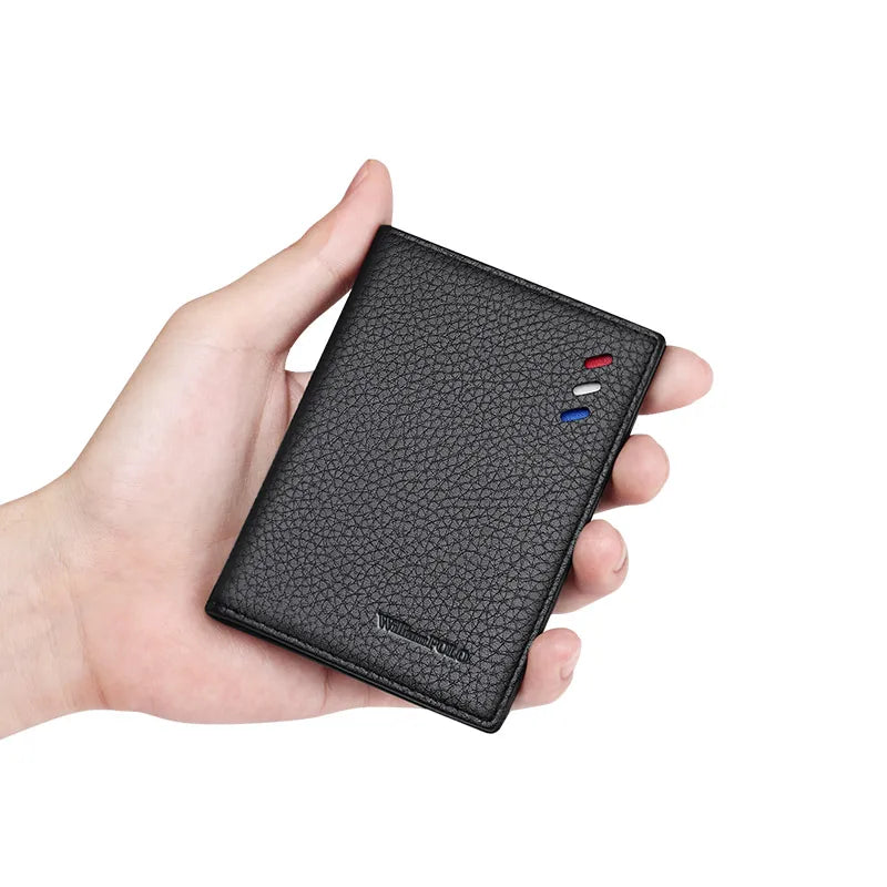 Porte-Cartes en Cuir Véritable - Ultra-Mince & Tendance — photo 2