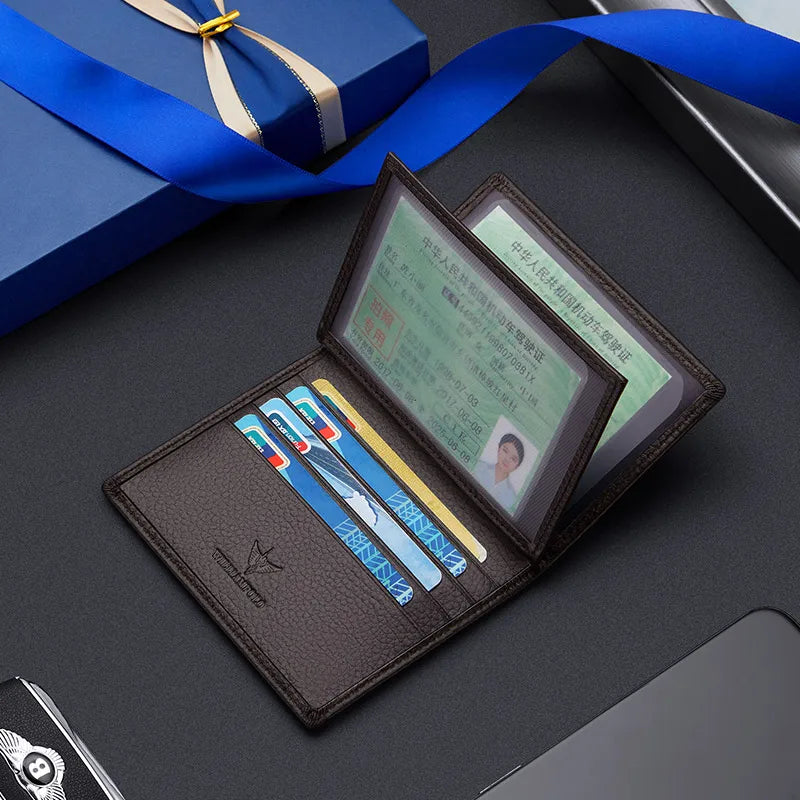 Porte-Cartes en Cuir Véritable - Ultra-Mince & Tendance — photo 5