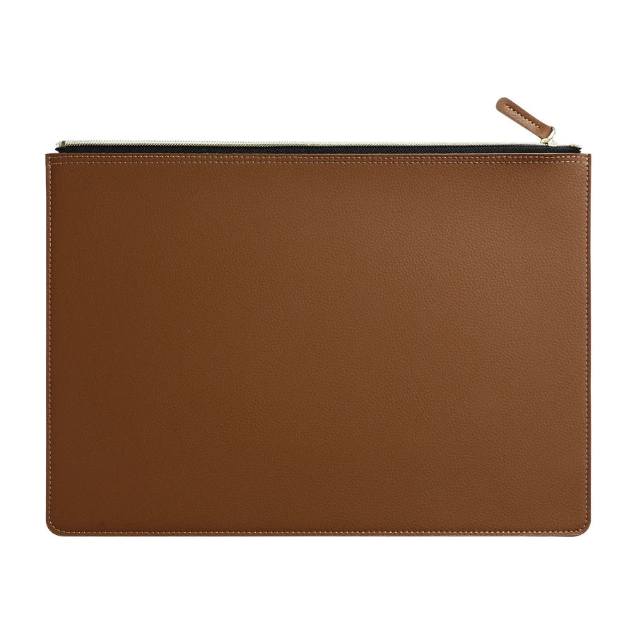 Porte-documents A4 en cuir avec fermeture zippée pour contrats et documents professionnels — photo 10
