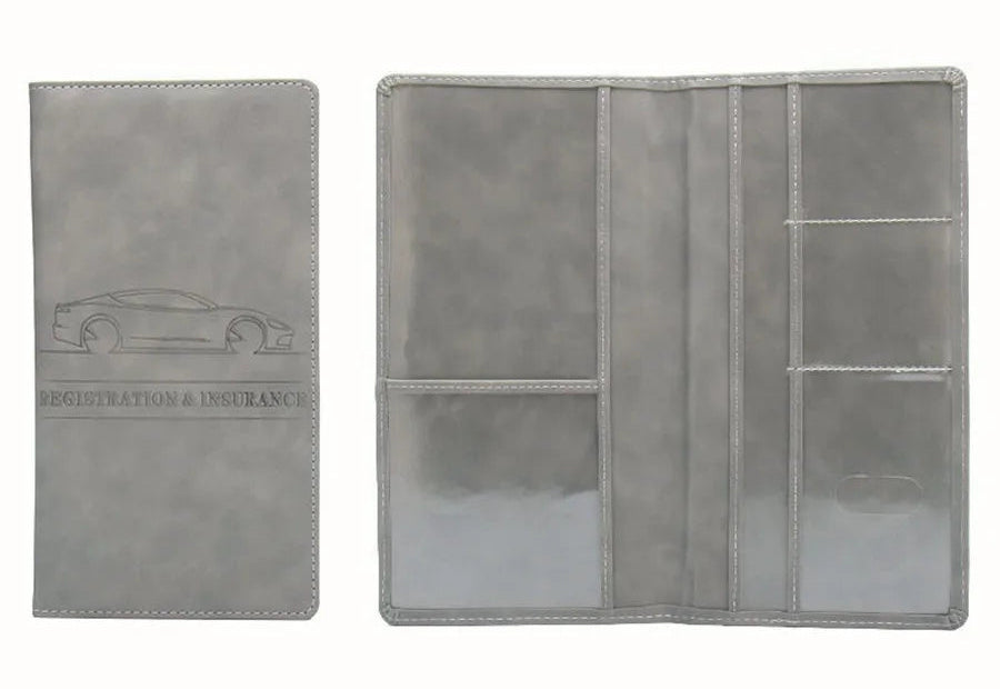 Porte-documents voiture en cuir PU pour assurance, permis et cartes administratives — photo 7 Image