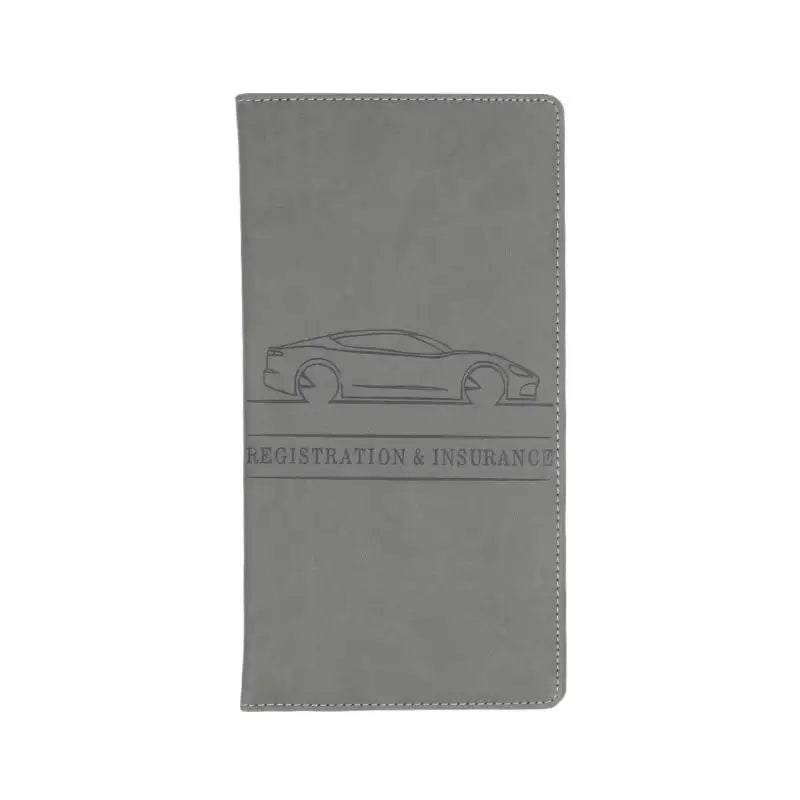 Porte-documents voiture en cuir PU pour carte grise et permis avec rangement cartes — photo 11