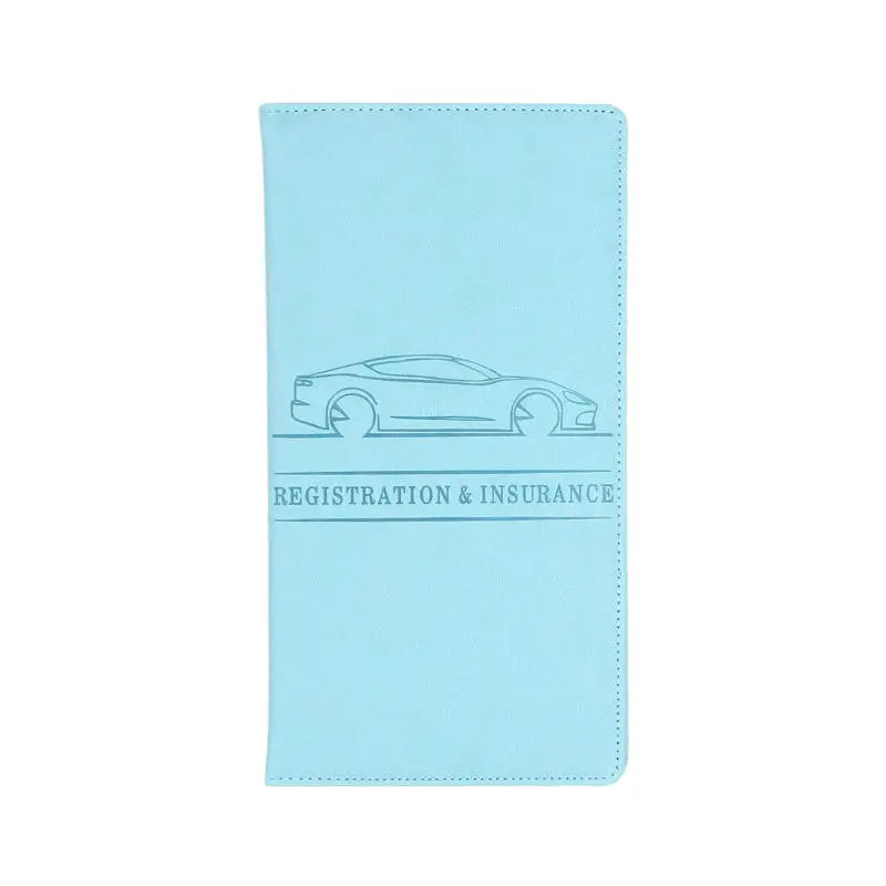 Porte-documents voiture en cuir PU pour carte grise et permis avec rangement cartes — photo 14