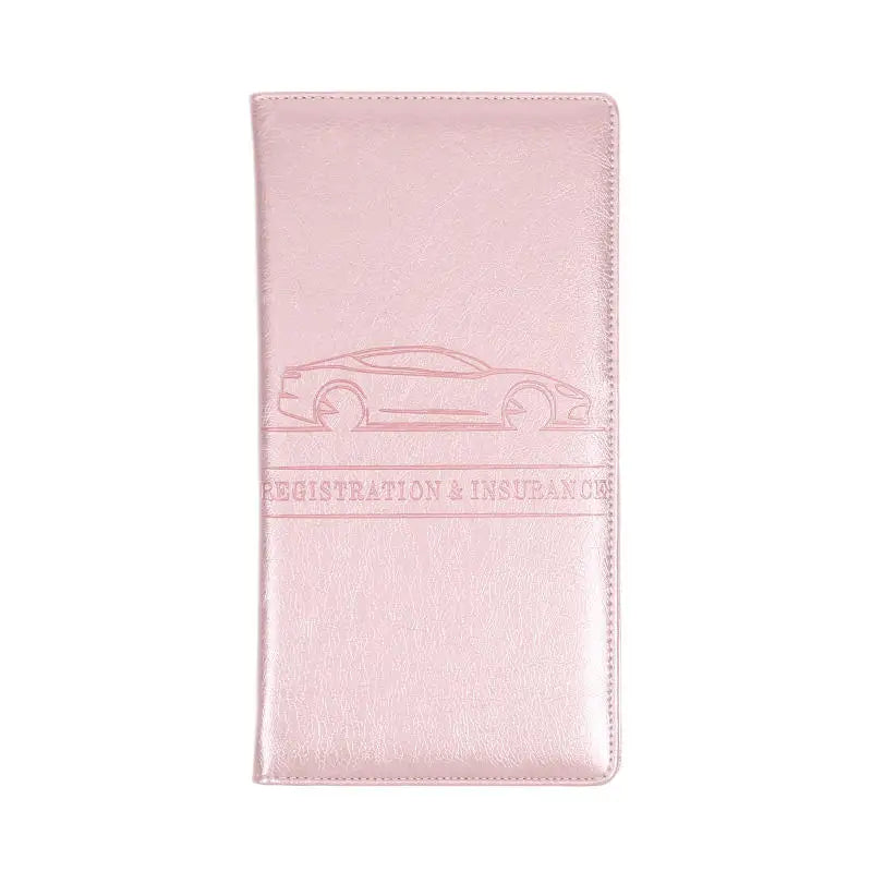 Porte-documents voiture en cuir PU pour carte grise et permis avec rangement cartes — photo 17