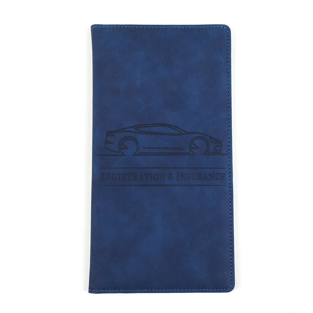 Porte-documents voiture en cuir PU pour carte grise, assurance et permis de conduire — photo 8