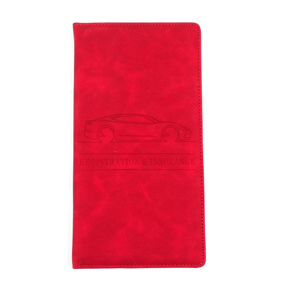 Porte-documents voiture en cuir PU pour carte grise, assurance et permis de conduire — photo 9