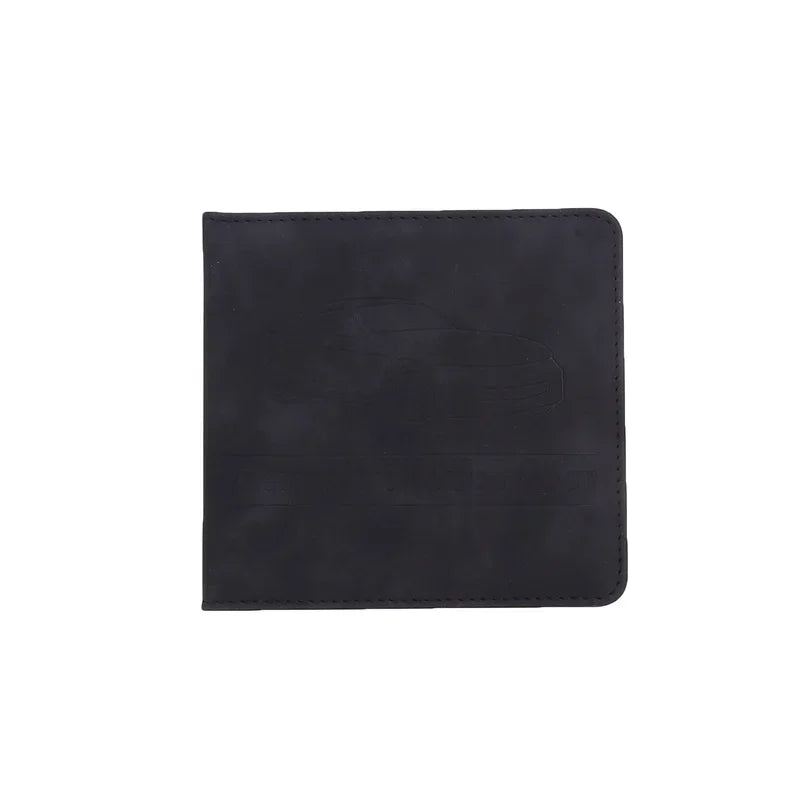 Porte-documents voiture en cuir PU pour carte grise et assurance avec fermeture à bouton — photo 5