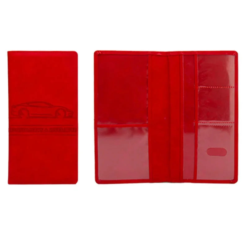 Porte-documents voiture en cuir PU pour permis et carte grise avec rangement cartes — photo 11