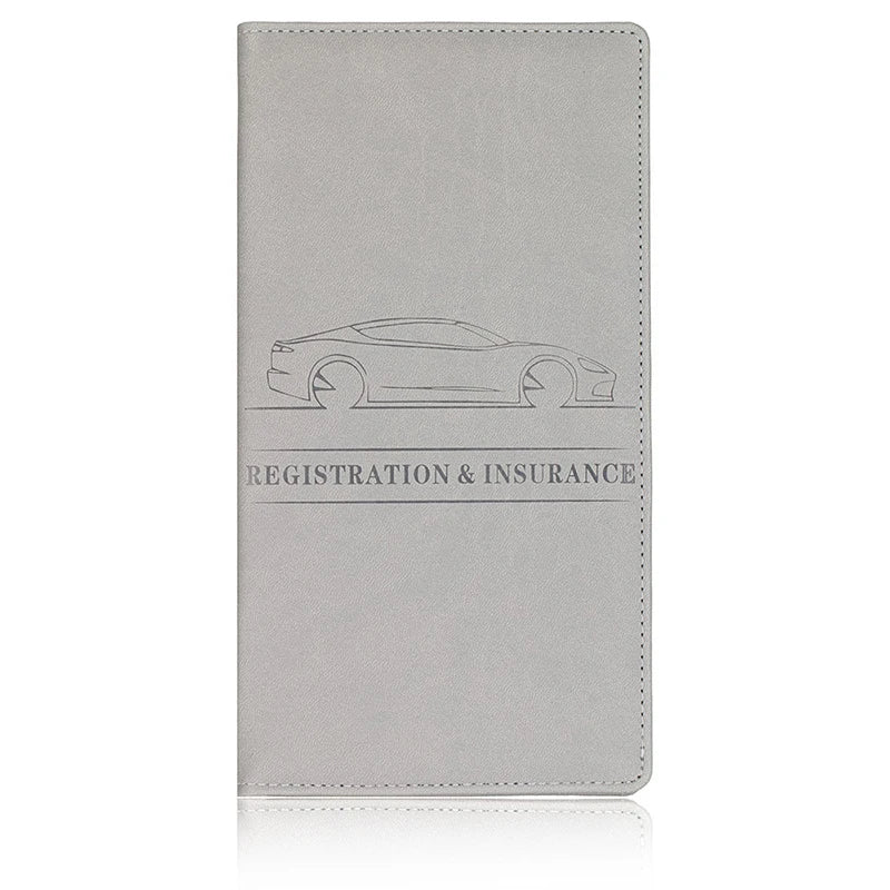Porte-documents voiture imperméable en cuir PU pour carte grise et assurance — photo 6