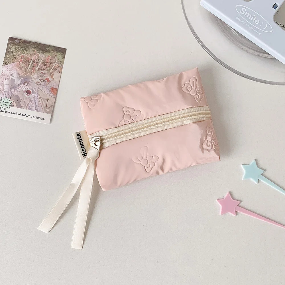 Porte-monnaie brillant à motifs nœuds et organisateur de cosmétiques — photo 10