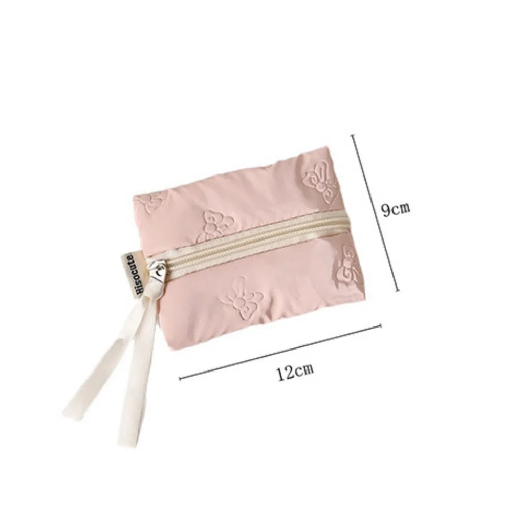 Porte-monnaie brillant à motifs nœuds et organisateur de cosmétiques — photo 3
