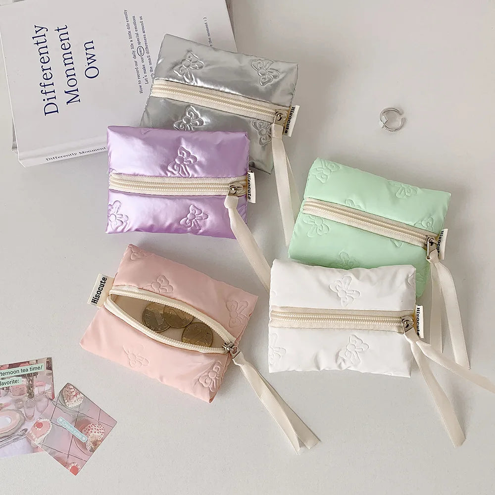 Porte-monnaie brillant à motifs nœuds et organisateur de cosmétiques — photo 6