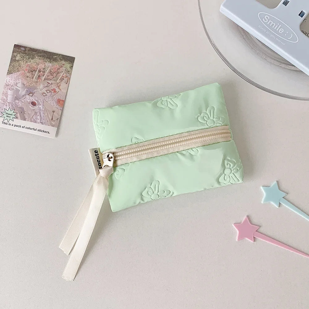 Porte-monnaie brillant à motifs nœuds et organisateur de cosmétiques — photo 7