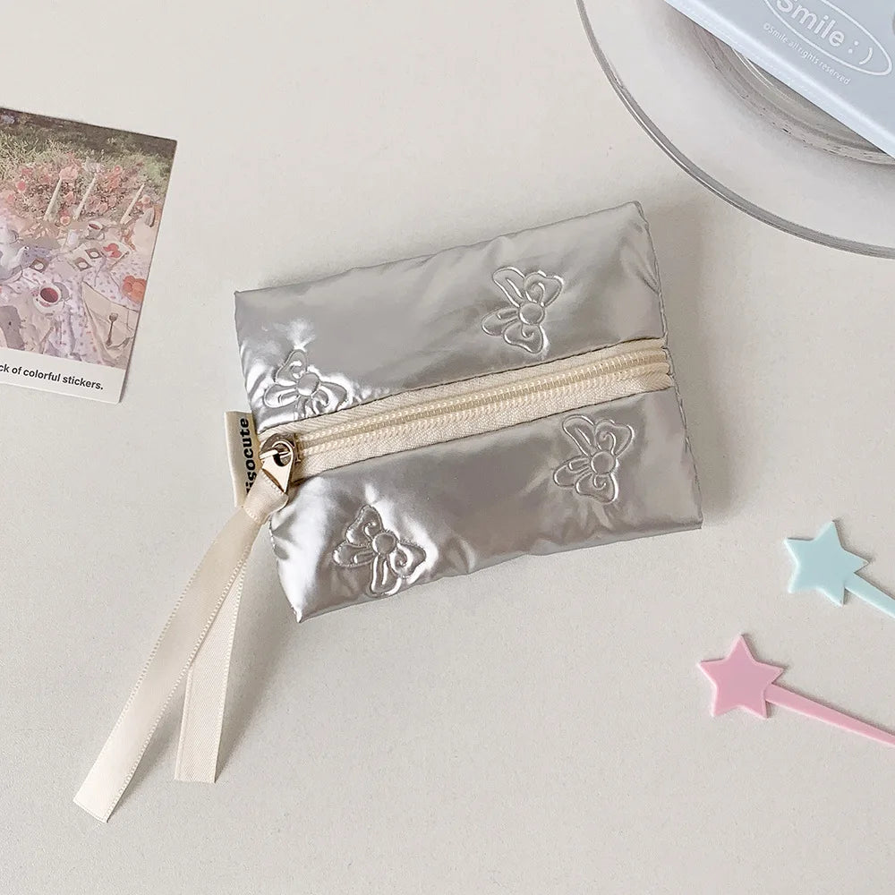 Porte-monnaie brillant à motifs nœuds et organisateur de cosmétiques — photo 8 Image