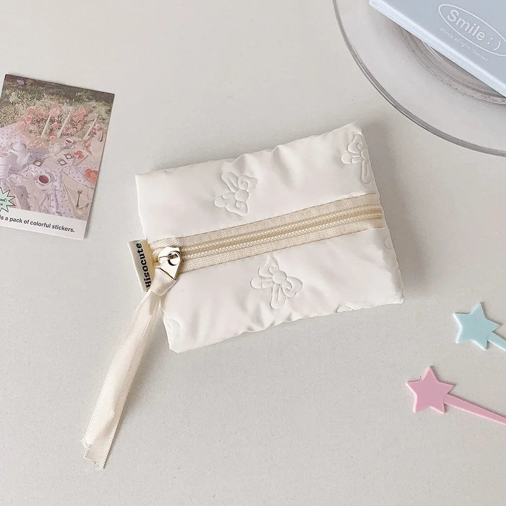 Porte-monnaie brillant à motifs nœuds et organisateur de cosmétiques — photo 9