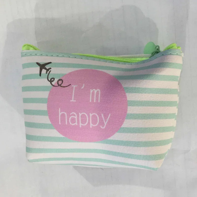 Porte-monnaie mini en similicuir imprimé avec fermeture zippée pour femme et enfant — photo 11