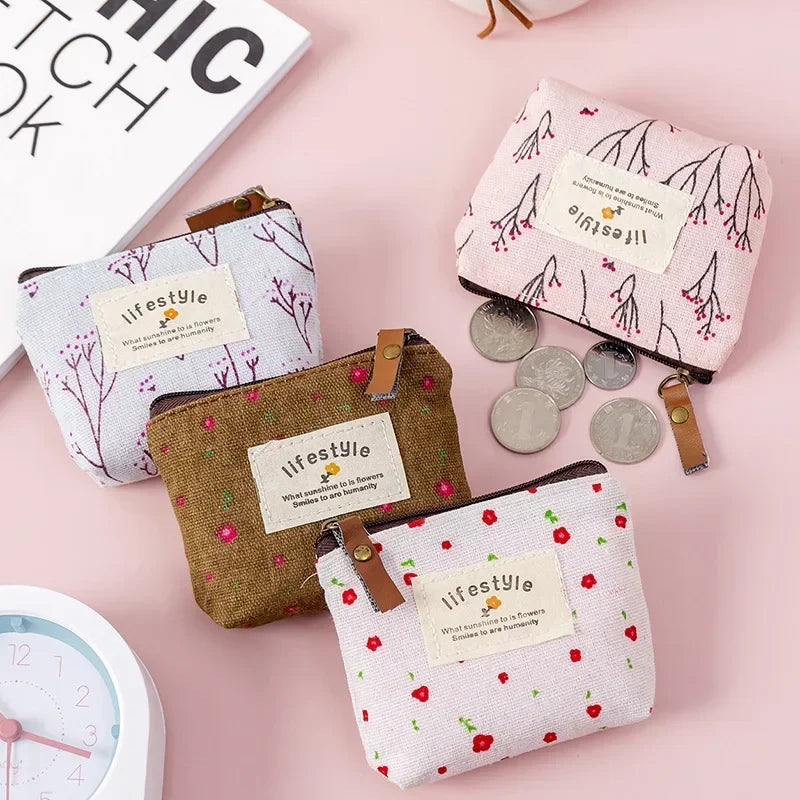 Porte-monnaie mini en similicuir imprimé avec fermeture zippée pour femme et enfant — photo 2