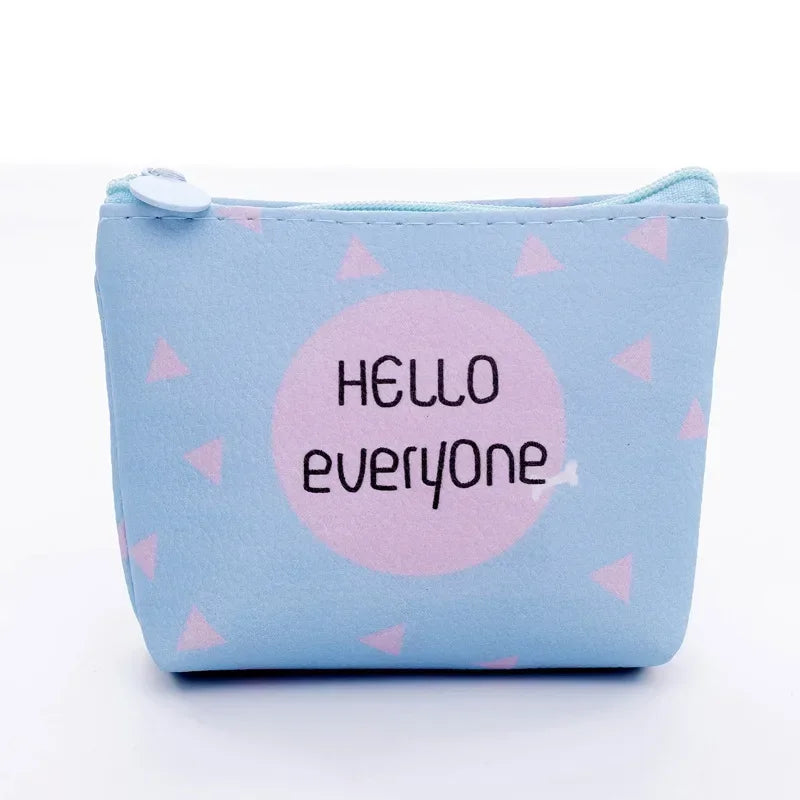 Porte-monnaie mini en similicuir imprimé avec fermeture zippée pour femme et enfant — photo 27