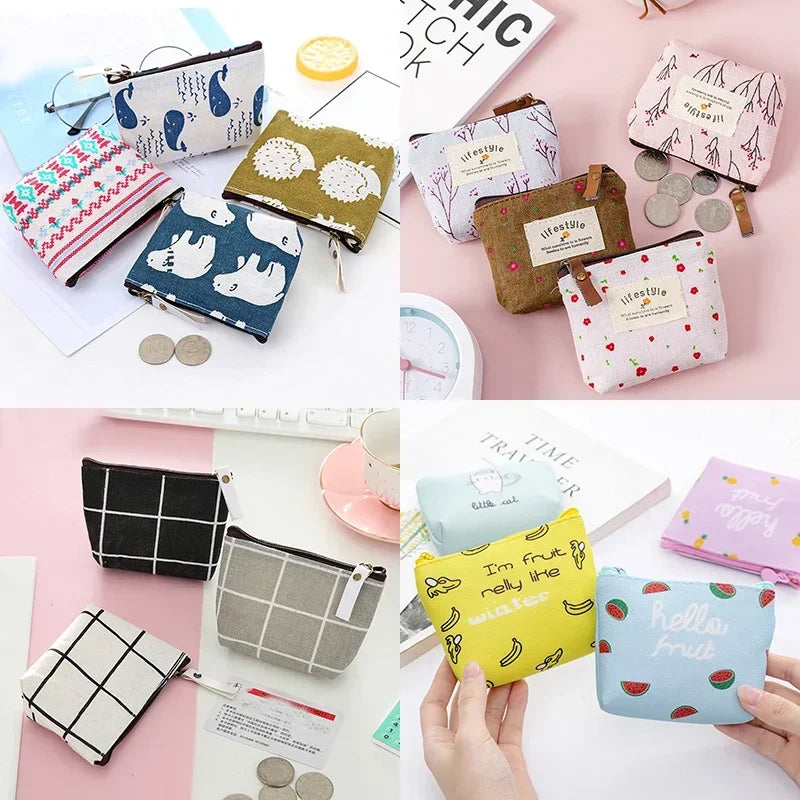 Porte-monnaie mini en similicuir imprimé avec fermeture zippée pour femme et enfant — photo 3