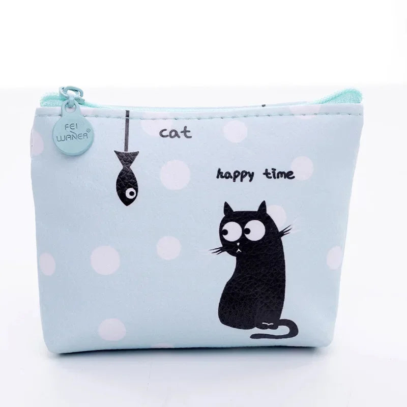Porte-monnaie mini en similicuir imprimé avec fermeture zippée pour femme et enfant — photo 30