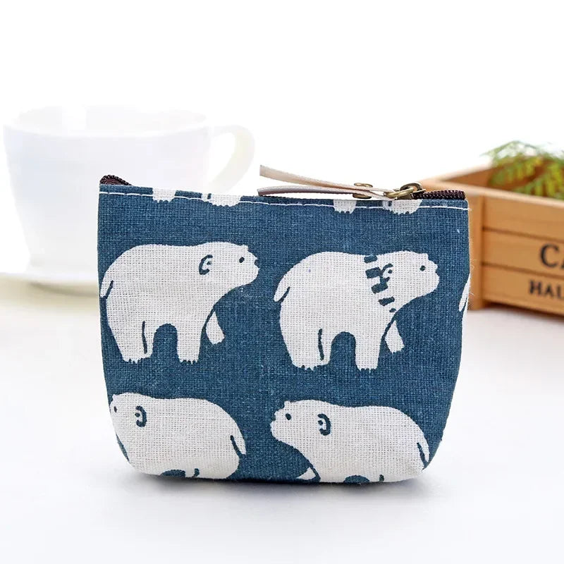 Porte-monnaie mini en similicuir imprimé avec fermeture zippée pour femme et enfant — photo 31