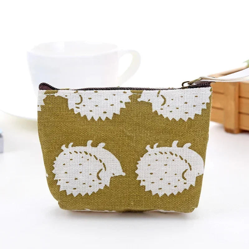 Porte-monnaie mini en similicuir imprimé avec fermeture zippée pour femme et enfant — photo 33