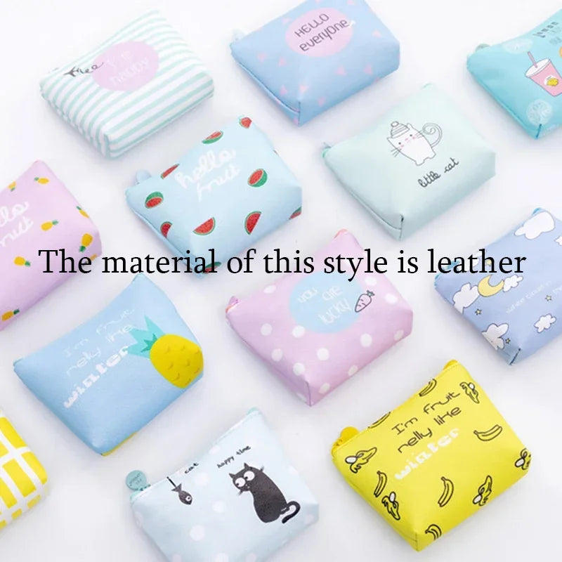 Porte-monnaie mini en similicuir imprimé avec fermeture zippée pour femme et enfant — photo 6