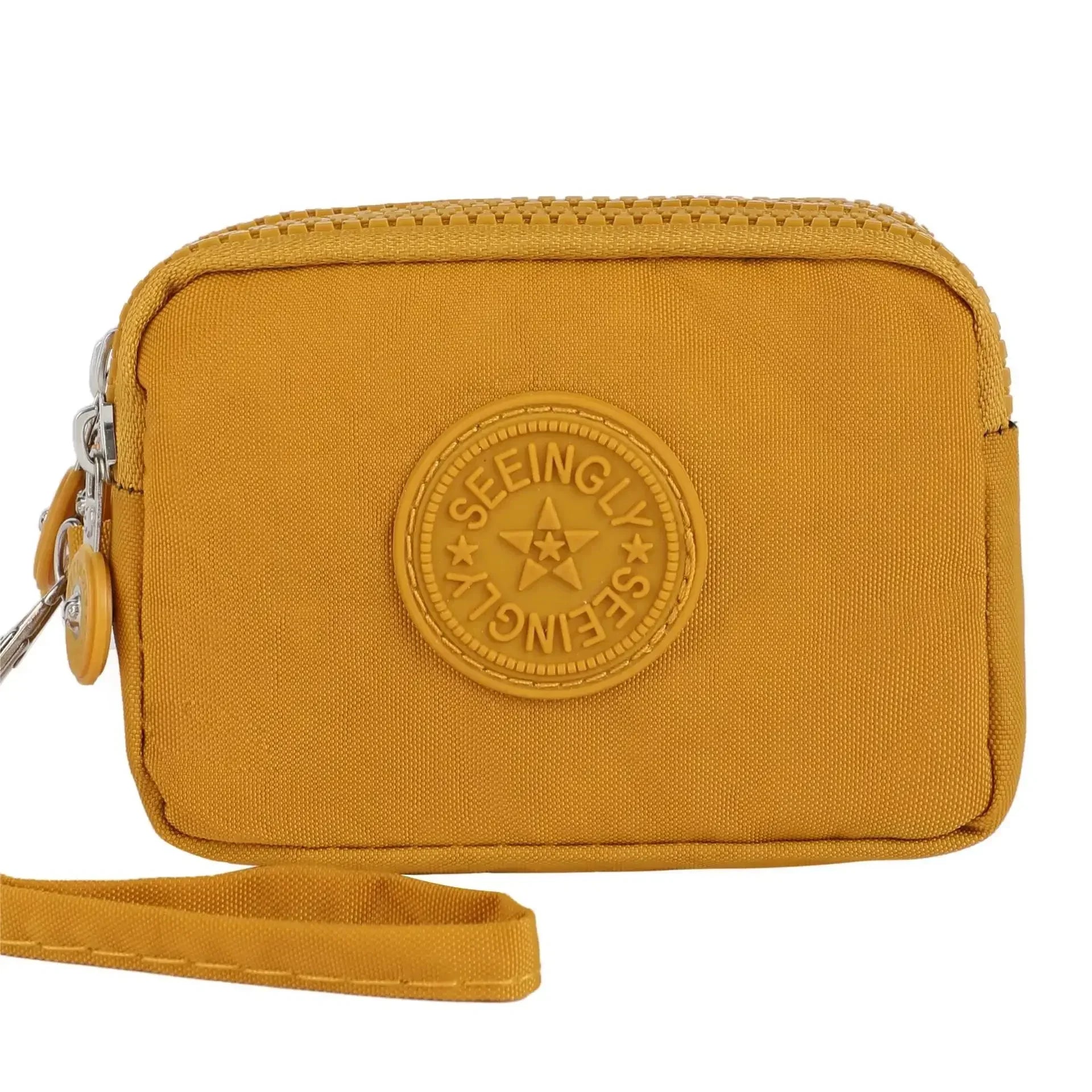 Porte-monnaie compact en nylon imperméable avec porte-cartes zippé pour femme — photo 16 Image