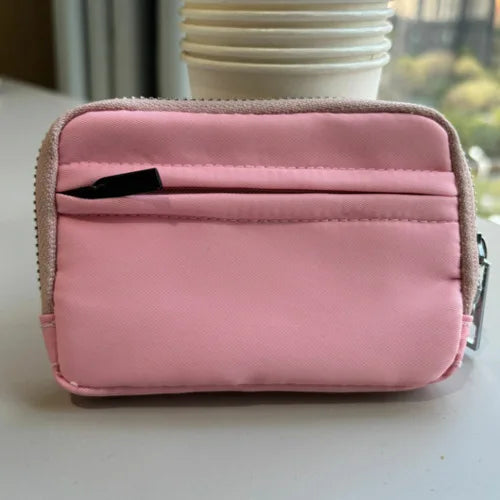 Porte-monnaie zippé en nylon compact étanche avec porte-cartes intégré — photo 11