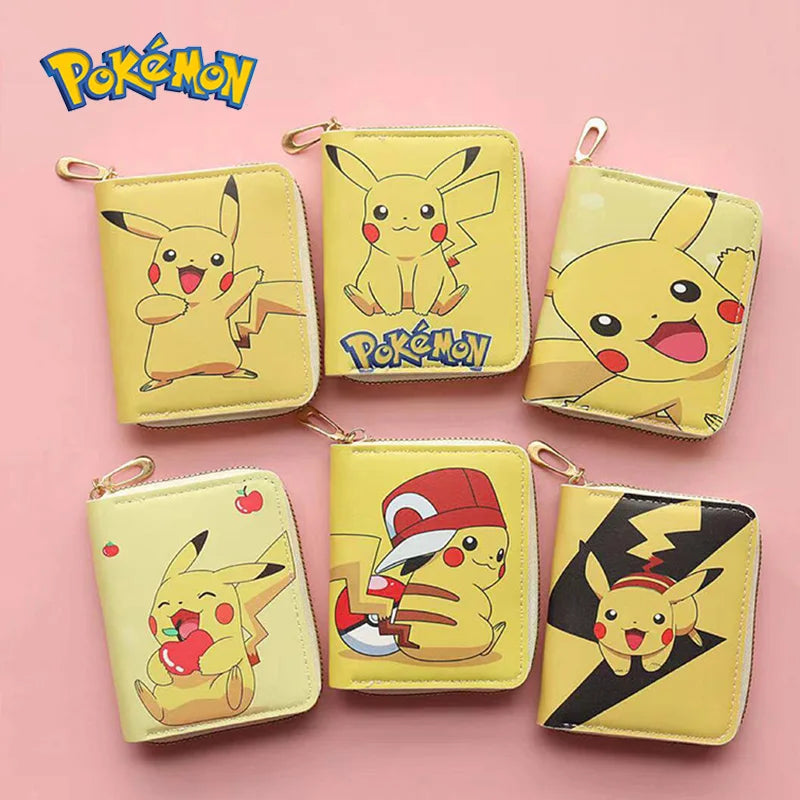 Porte-monnaie Pikachu Pokémon zippé pour enfants et étudiants — photo 9