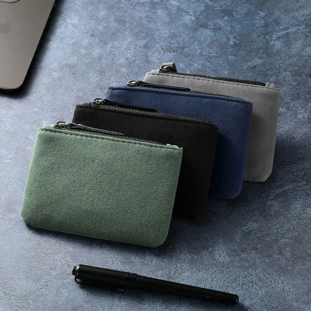 Porte-monnaie zippé en cuir PU pour homme et femme - petit format compact — photo 1
