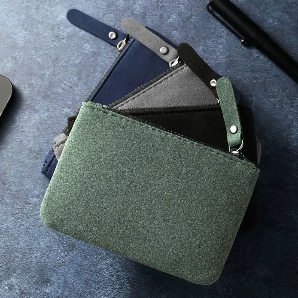 Porte-monnaie zippé en cuir PU pour homme et femme - petit format compact — photo 5