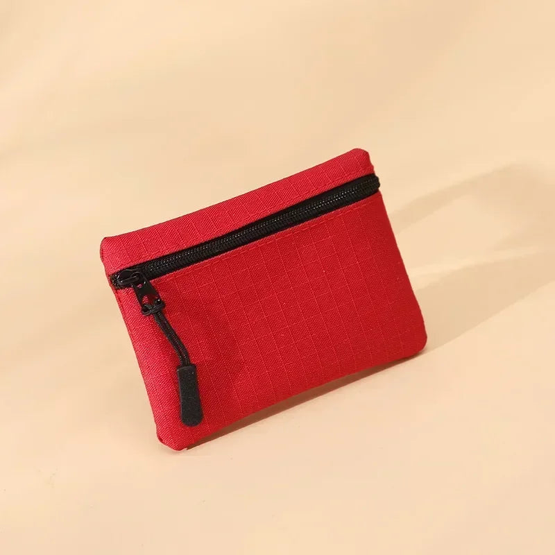 Porte-monnaie en toile à 3 fermetures éclair - Petit format pour homme et femme — photo 10