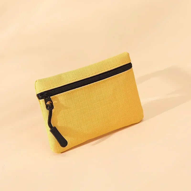 Porte-monnaie en toile à 3 fermetures éclair - Petit format pour homme et femme — photo 11