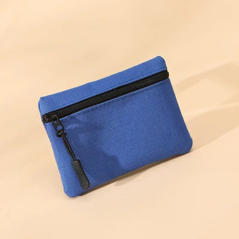 Porte-monnaie en toile à 3 fermetures éclair - Petit format pour homme et femme — photo 14