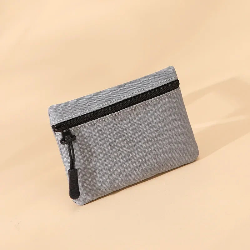 Porte-monnaie en toile à 3 fermetures éclair - Petit format pour homme et femme — photo 16