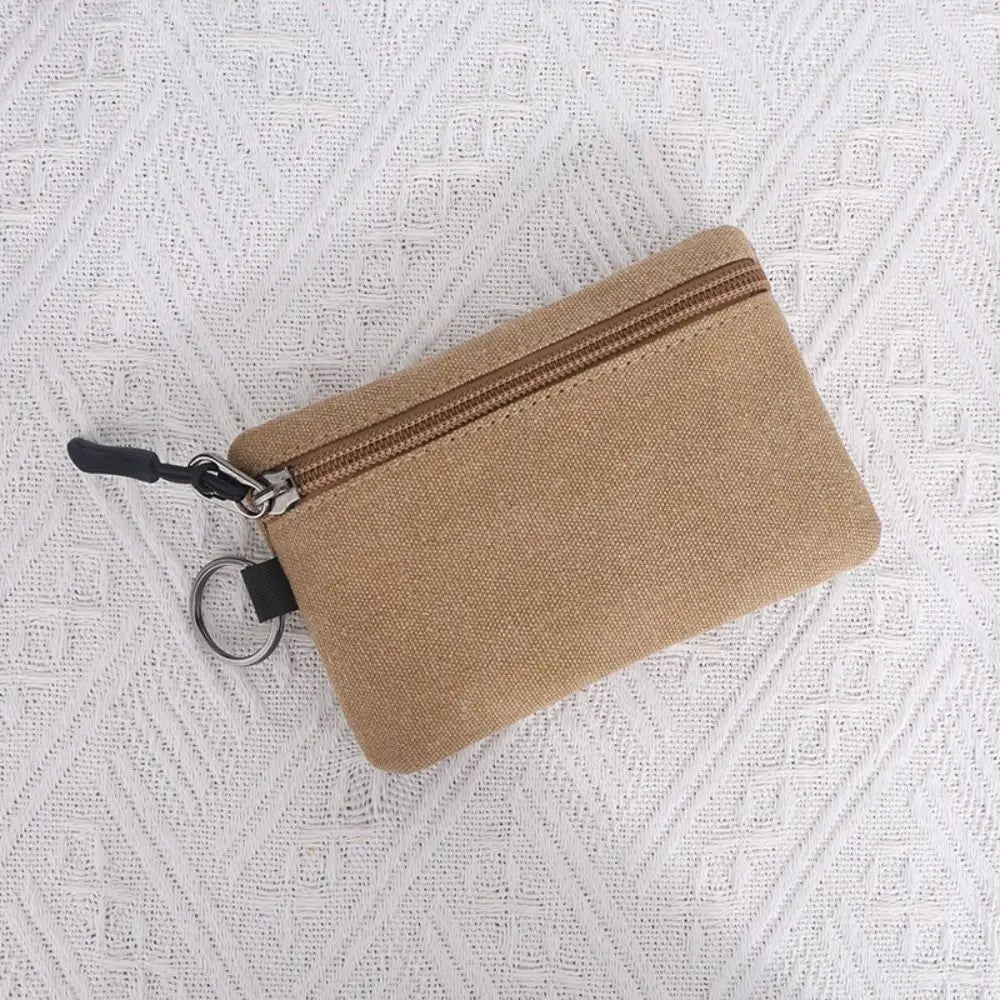 Porte-monnaie en toile avec fermeture éclair pour homme et femme - petit format — photo 10